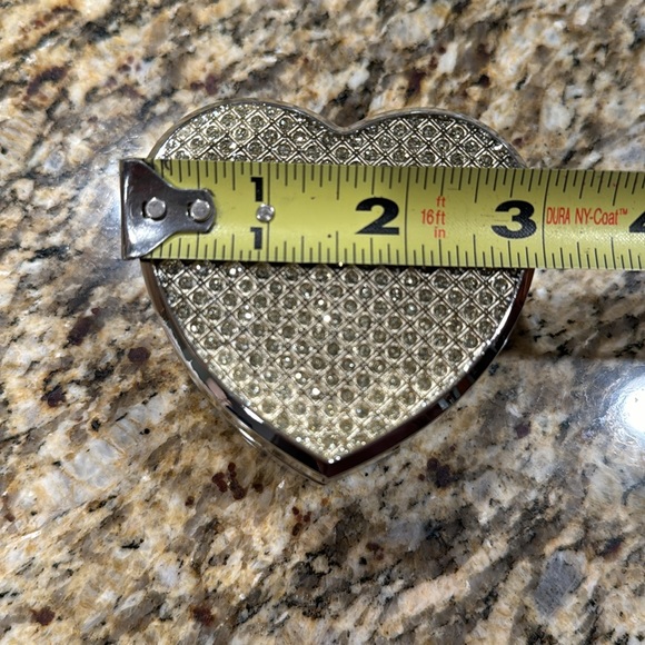 NIB set of Gold “Bling” 5x7 Photo Frame and Heart Trinket Box - Picture 5 of 7